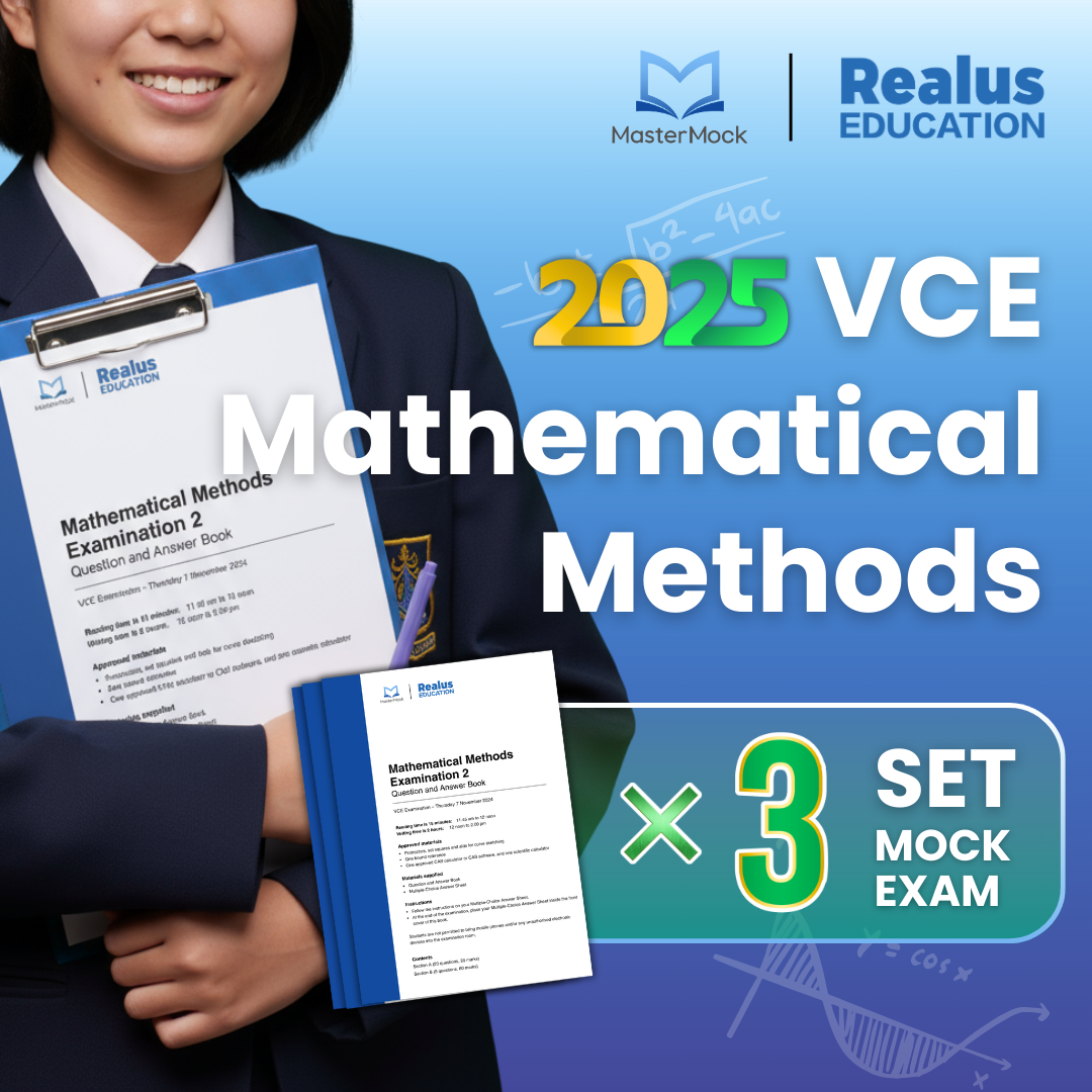 VCE MasterMock 2025 - Mathematical Methods - 3 sets