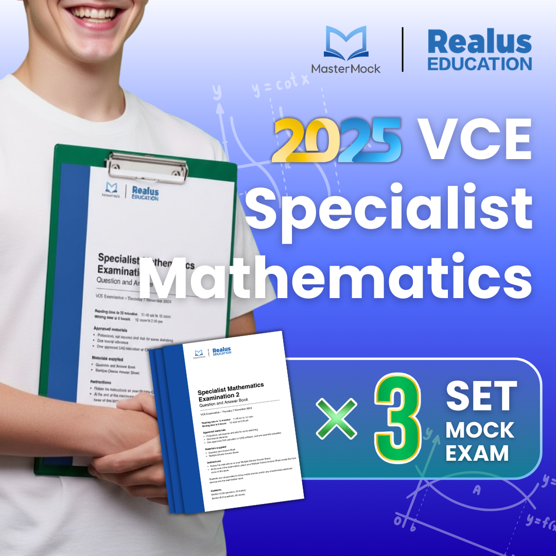 [Coming Soon] VCE MasterMock 2025 - Specialist Mathematics - 3 sets